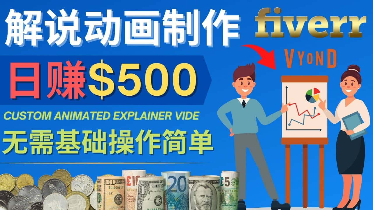制作解说类动画视频(Animated Explainer)日赚500美元以上 – 0基础可操作网创吧-网创项目资源站-副业项目-创业项目-搞钱项目网创吧