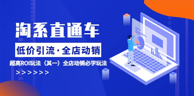 淘系直通车《低价·引流 全店·动销》超高ROI玩法(其一)全店动销必学玩法网创吧-网创项目资源站-副业项目-创业项目-搞钱项目网创吧