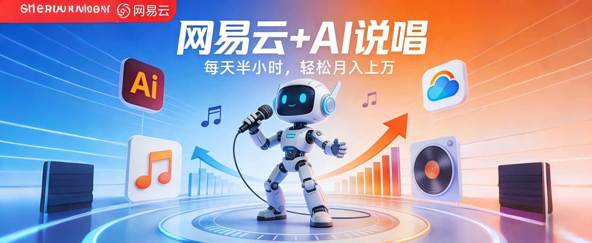 网易云+AI说唱，每天半小时，轻松月入上万网创吧-网创项目资源站-副业项目-创业项目-搞钱项目网创吧