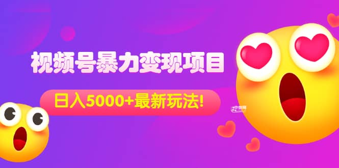 外面收费699的视频号暴力变现项目,日入5000+,简单易操作当天见效果网创吧-网创项目资源站-副业项目-创业项目-搞钱项目网创吧