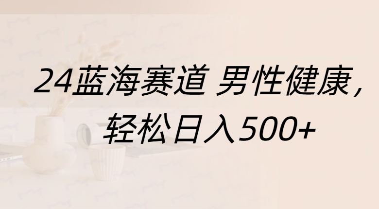 蓝海赛道 男性健康,轻松日入500+网创吧-网创项目资源站-副业项目-创业项目-搞钱项目网创吧